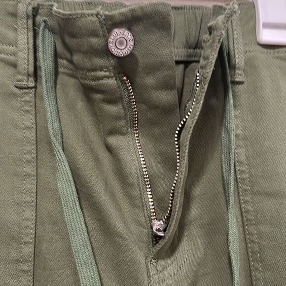 Judy Blue Olive Green High-Waisted Tie Front Womens Pants Size 11/30 - Picture 3 of 8